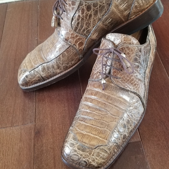 COPY - mens genuine alligator shoes size 12 - Picture 2 of 2